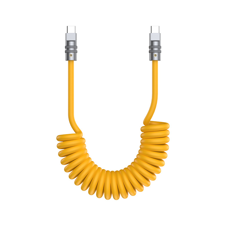 Cable de Datos Elástico Doble USB-C