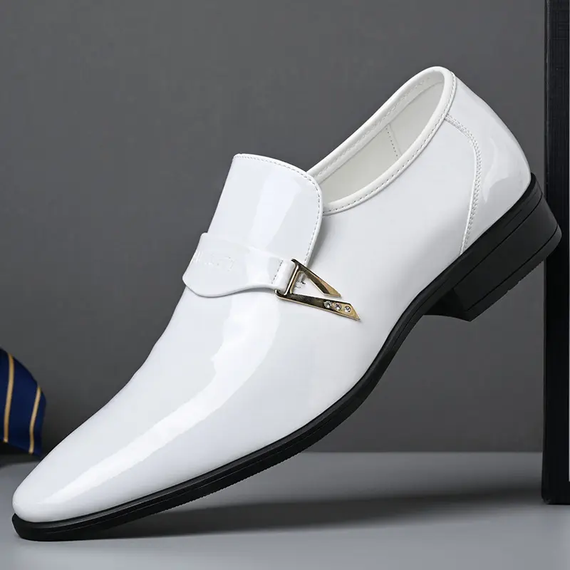 Leather Men's Classic Casual Shoes Pointed Toe