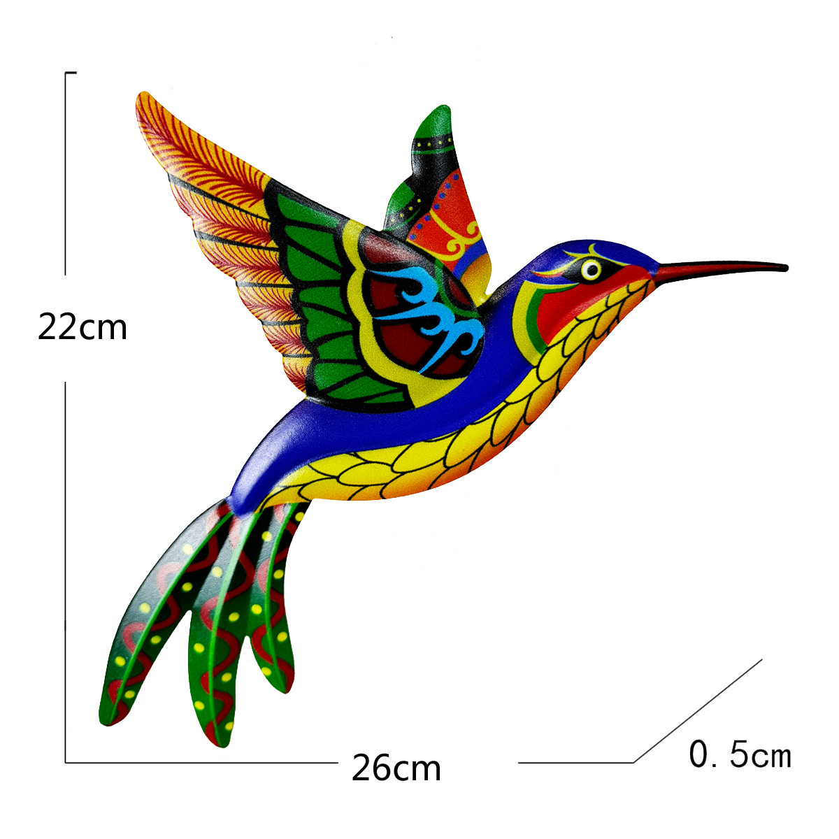 Title 6, Iron Art Hummingbird Magnetic Refrigerator Stic...