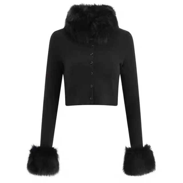 Sexy Base Shirt Westernized Navel Exposed Jacket Black - Shop at LoveMi