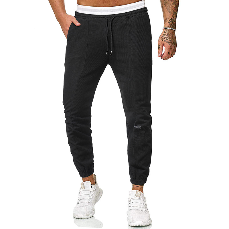 Title 5, Nova Legging Masculina Slim Cor Sólida Grande M...