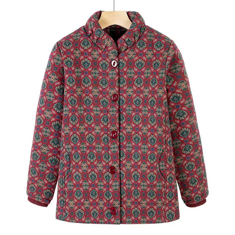 Thickened Cotton Coat With Stand Collar