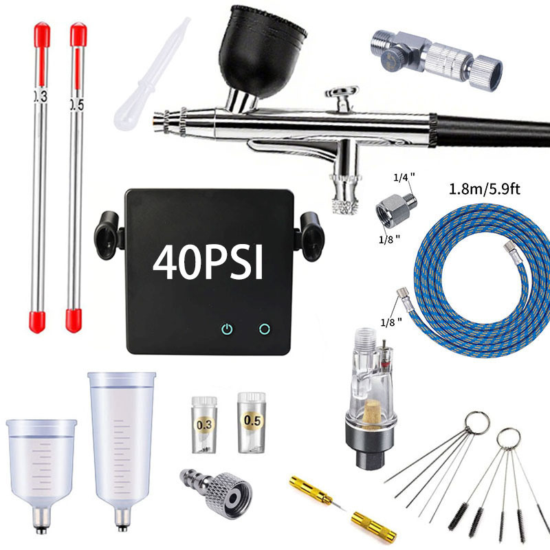 Nail Art Tattoo Airbrush AirPump Set