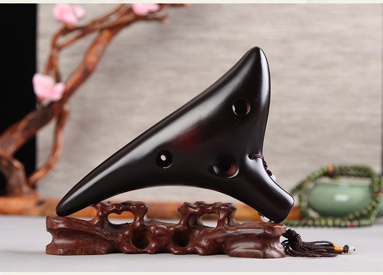 Title 2, 12-hole Alto C-smoked Enhanced Ocarina