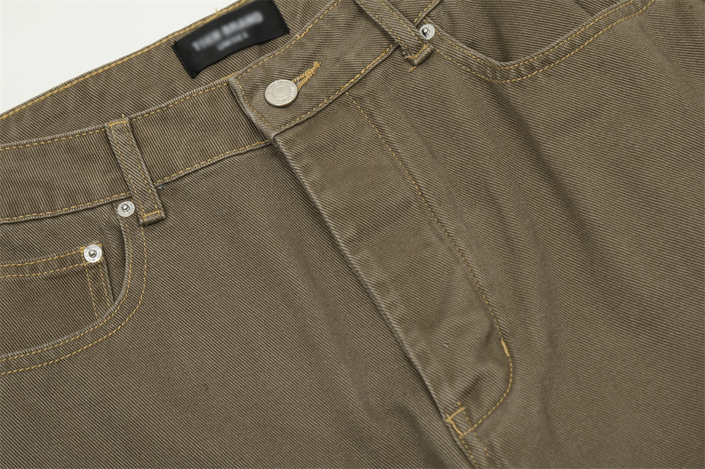 Fashion Denim Straight-leg Trousers Men