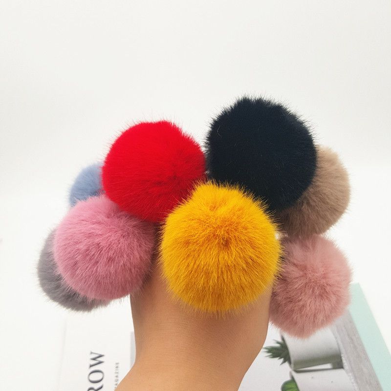 Title 9, Autumn And Winter Plush Headdress Candy Color