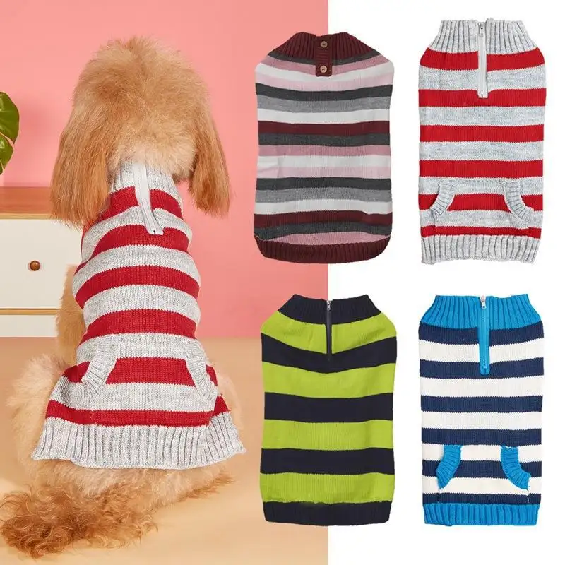 Contrast Color Horizontal Zipper Button Pocket Small