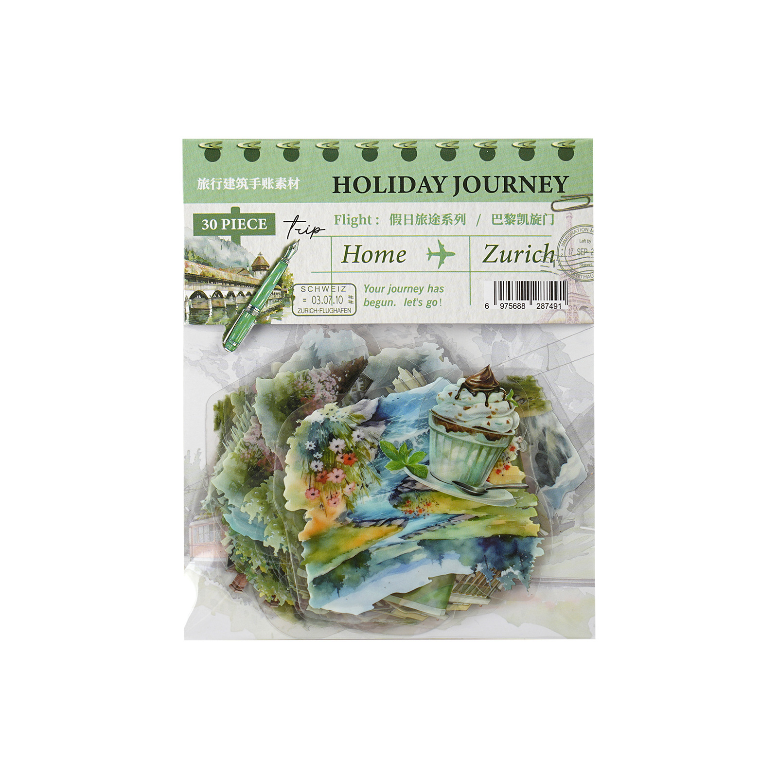 Holiday Journey Series Architecture Journal Stickers