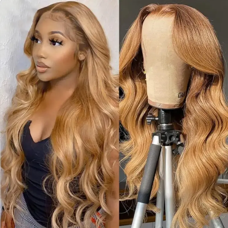 Center-parted Bangs Long Curly Hair Chemical Fiber