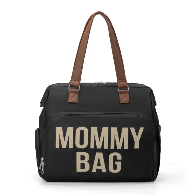Large Capacity Multifunctional Crossbody Insulated Mummy Bag Backpack Black - Shop at LoveMi