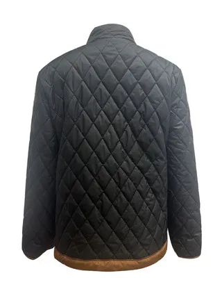 Women's Diamond Quilted Jacket with Contrast Trim | Luxe Clothing Women's Diamond Quilted Jacket with Contrast Trim 5baeb7db cb4c 4f33 a99a c90b5ffe204c