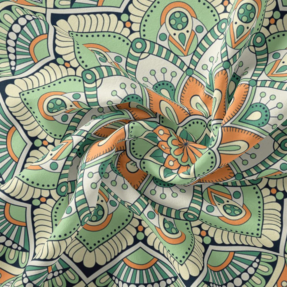 Bohemian Green Mandala Tapestry Bohemian Sage Green Wall Hanging