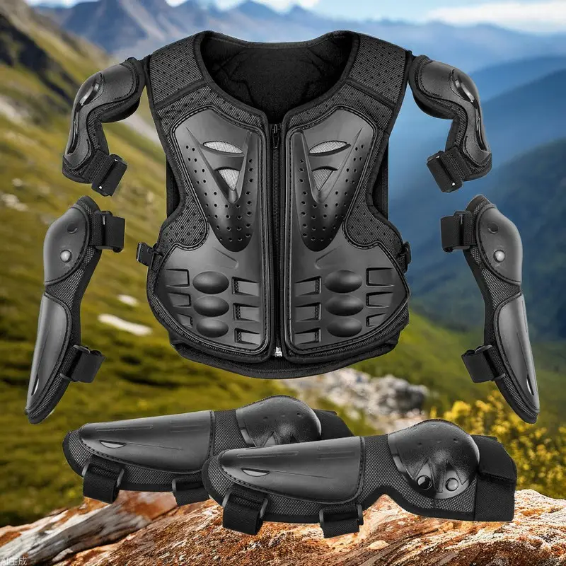 Motorcycle Children's Armour Outdoor Five-piece Set