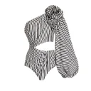 Striped Swimsuit-Xl