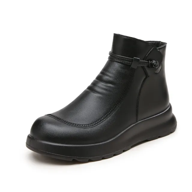 Fleece lined Warm And Non slip Winter Booties Black - Shop at LoveMi