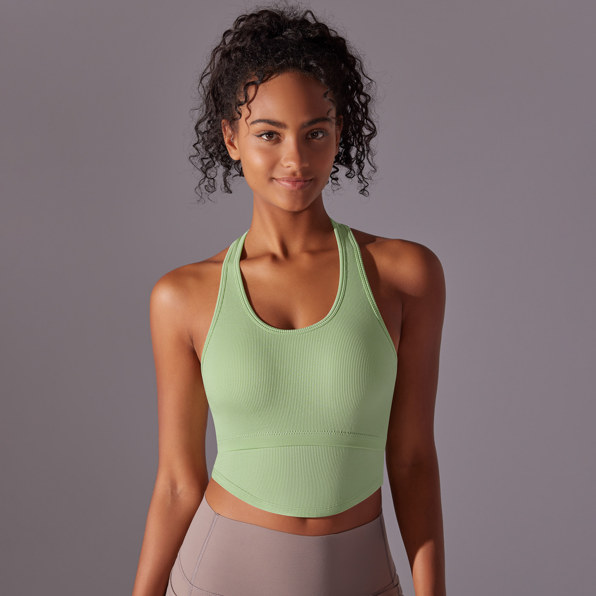 Women's Seamless Thread Knitted Sports Vest