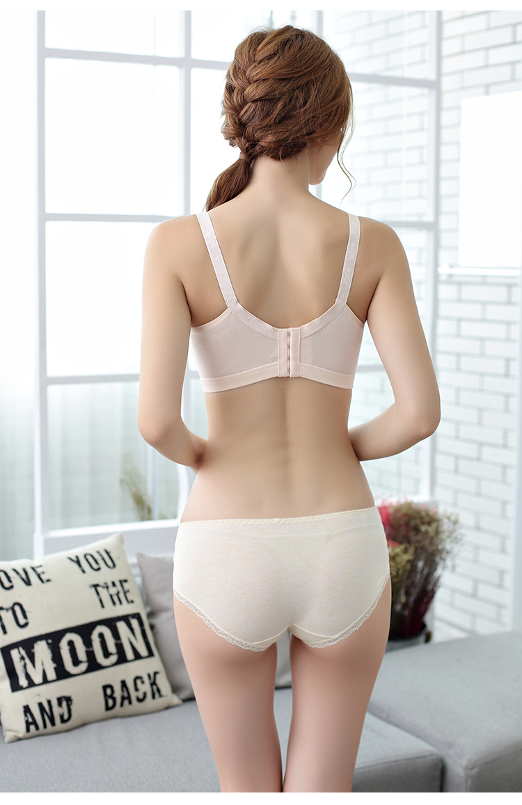 Title 6, Non-wireless Thin Breathable Bra With Front Ope...