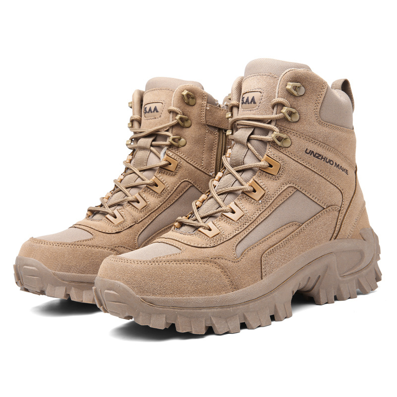 Sand Military Boots