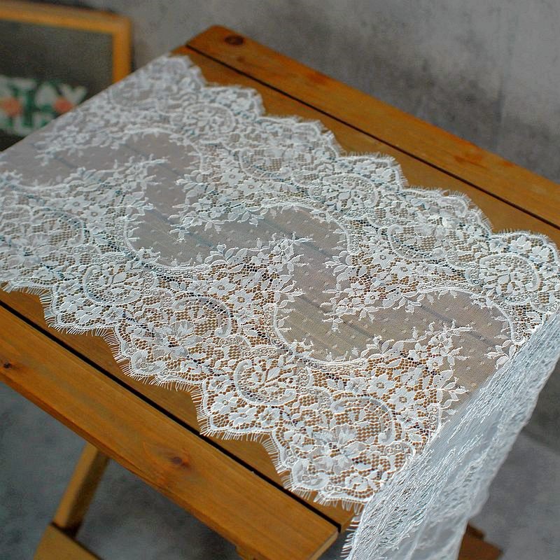 3-meter-long Export Eyelash Lace Trim For Apparel Fabrics