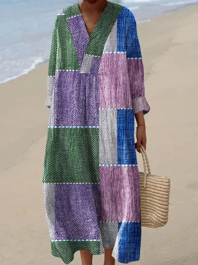 Holiday Long Sleeve Shirt Dress Women's Casual Bj182E02338 - Shop at LoveMi