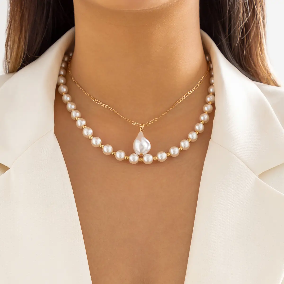 Simple Cold Style Metal Chain Necklace