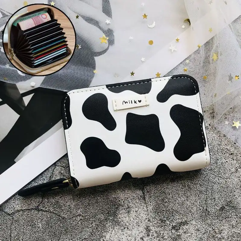 Cute Cow Toy Multiple Card Slots Student