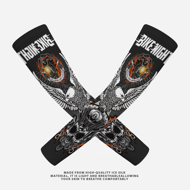 Outdoor Motorcycle Riding Sunscreen Ice Silk Sleeves - Image 4