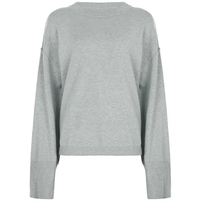 Women's Casual Solid Color Fashionable Loose Sweater Set Top - Shop at LoveMi