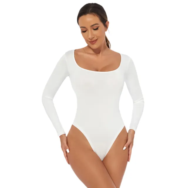 Women's Slim Bottoming Polyester Shirt White - Shop at LoveMi