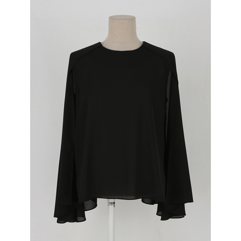 Wind-style Sleeveless Shirt Slim-fit Solid-color Top