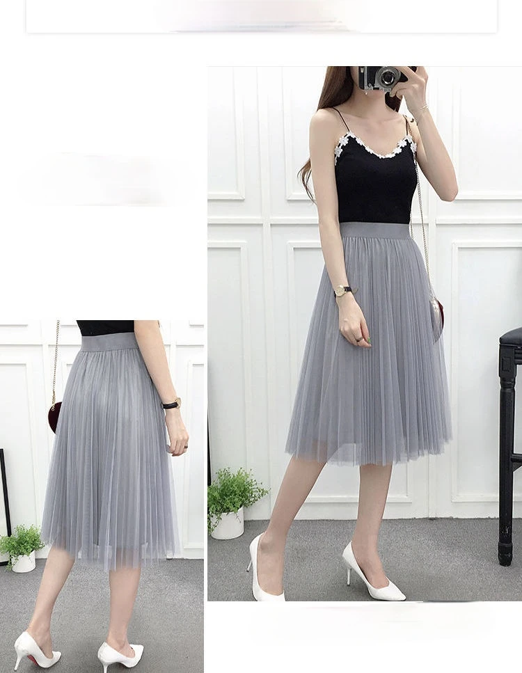 Title 9, New High-Waisted, Slim, All-Match Fairy Skirt, ...