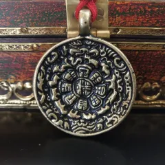 Amulet Waist Tag Pendant Tibetan The Eight Auspicious Symbols Car Copper Pendant - Pendant - View 1