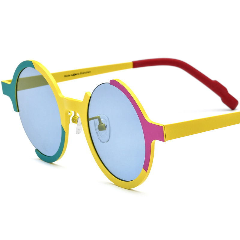 Colorful Pure Titanium Sunglasses In Unique Shapes - Image 7