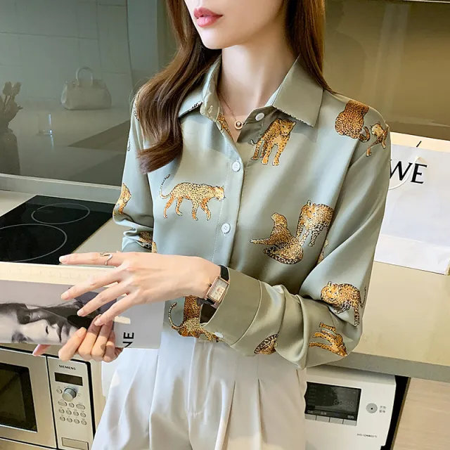 Autumn Fashionable Retro Style Top Green - Shop at LoveMi