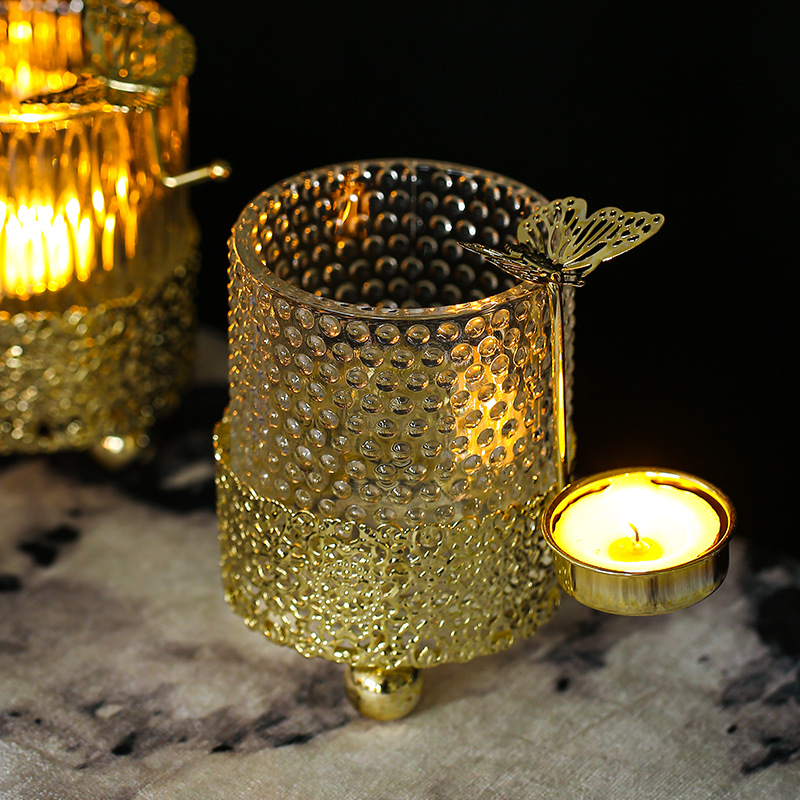 Glass Candle Holder, picture 2 of 5