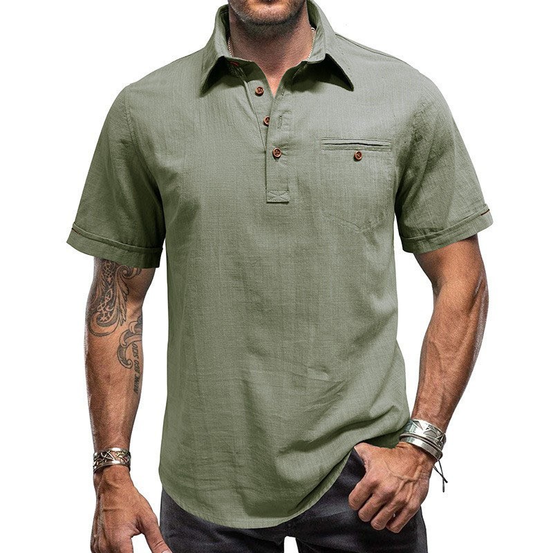 Mens Hawaiian Short-Sleeve Beach Shirt