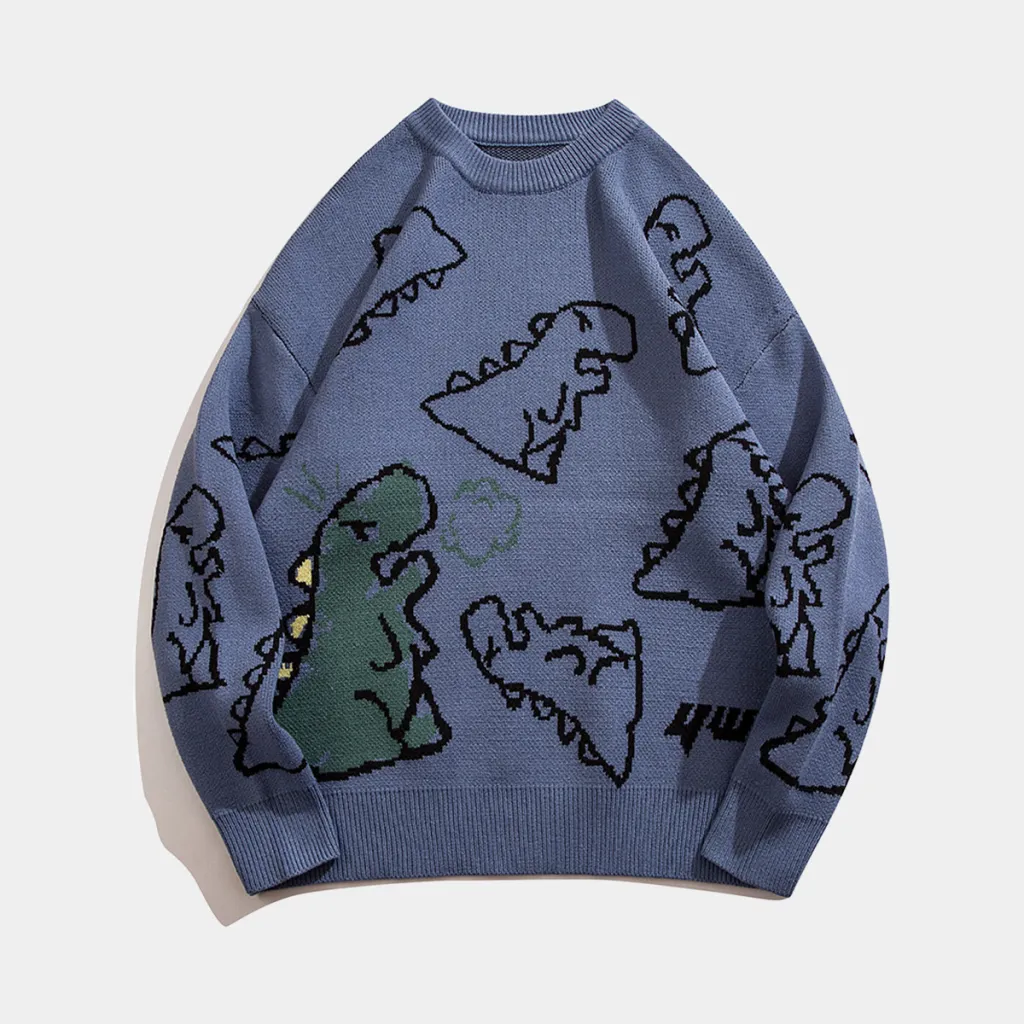 New Couple Loose Casual Sweater - Sapphire Blue