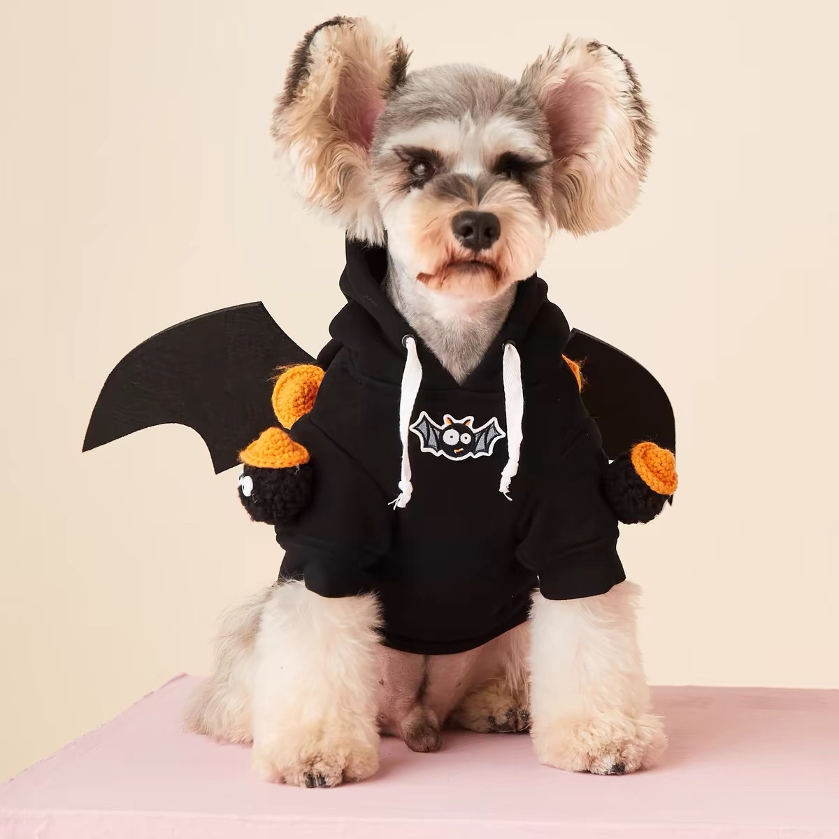 Detachable Wings Teddy Schnauzer Bichon Brushed Hoody