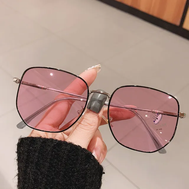 Color Changing Glasses Women's Myopia Can Be Equipped With Degrees Pink - Shop at LoveMi