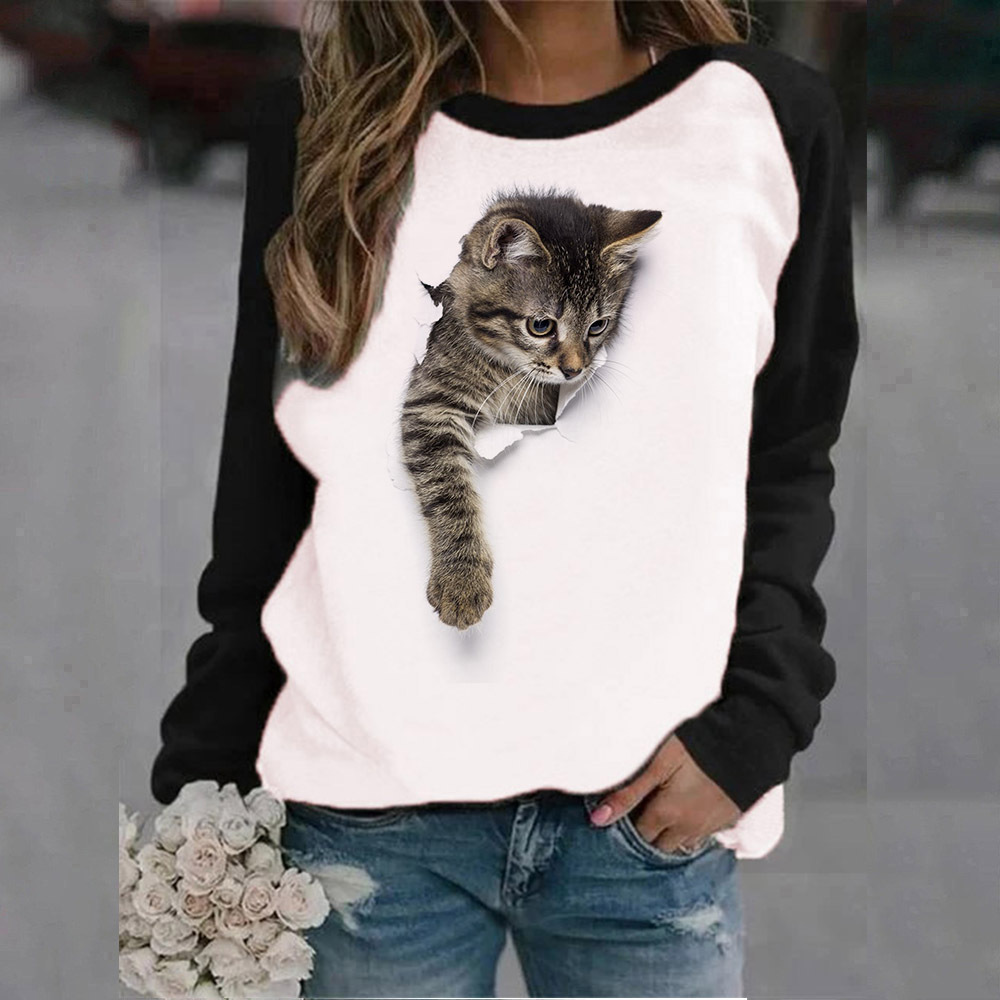 Printed Crew Neck Sweatshirt