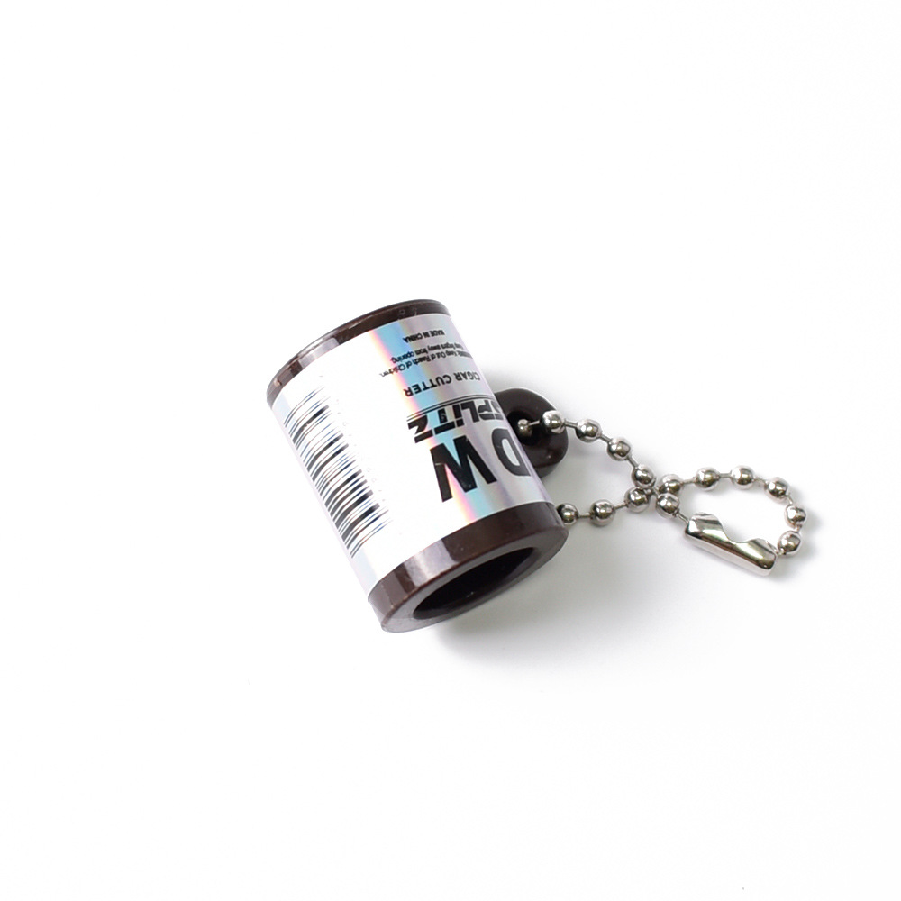 Portable Plastic Round Cigar Cutter Keychain - Image 8