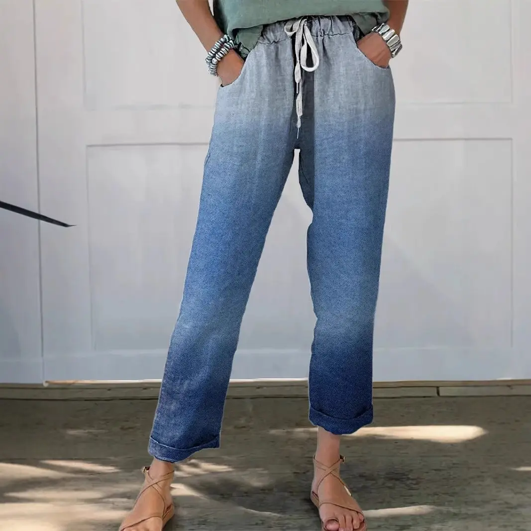Fashionable Graffiti-style Casual Pants