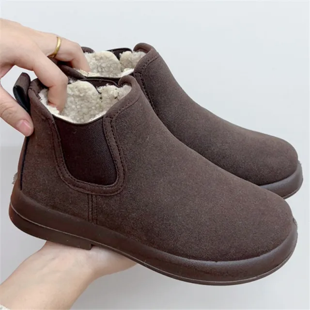 Women's Flat Bottom Comfort All match Ankle Boots Brown - Shop at LoveMi