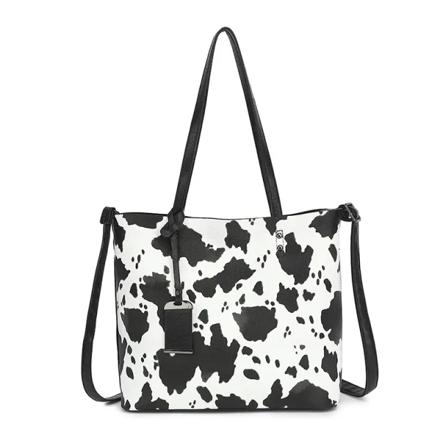 Women's Fashion Leopard Print Shoulder Bag Black - Shop at LoveMi