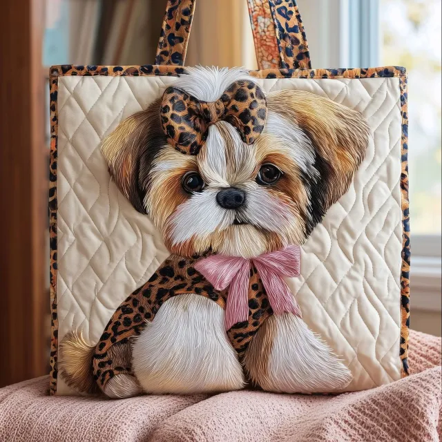 300g Canvas Dog Printed Tote And Shoulder Bag 17 Style 34×40Cm - Shop at LoveMi