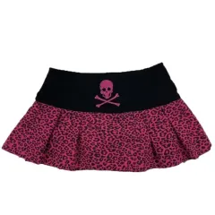 Leopard Print Sexy Skirt Low Waist Fashion Casual - Rose Red - View 1