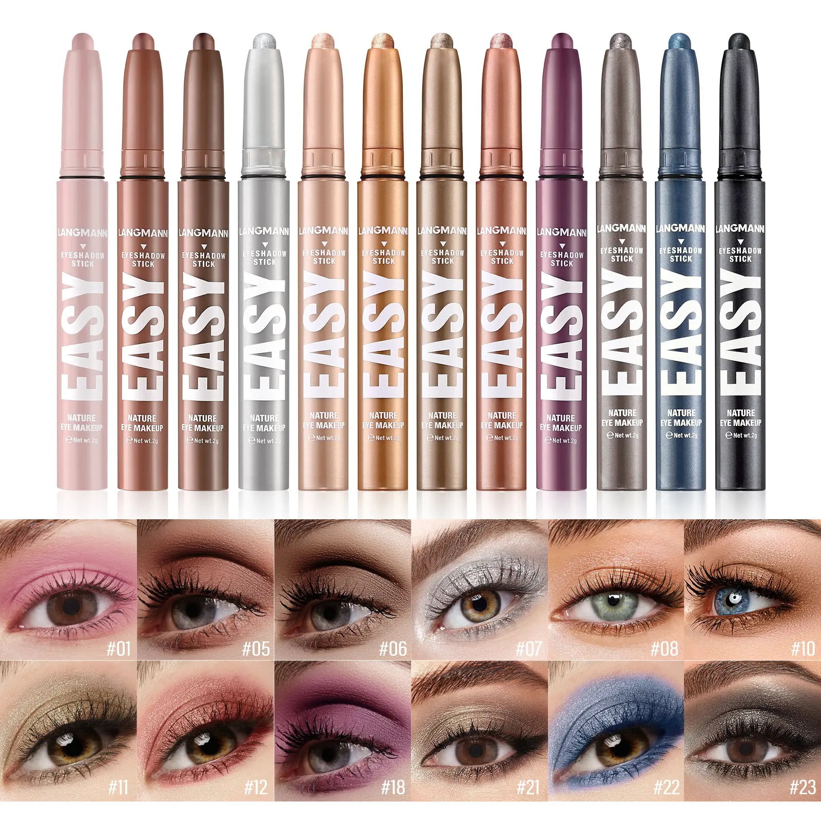 Single Eyeshadow Stick With Pearl And Matte