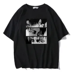 Summer European And American Women's Clothing Casual Round Neck Short Sleeves T-shirt - Black - View 1