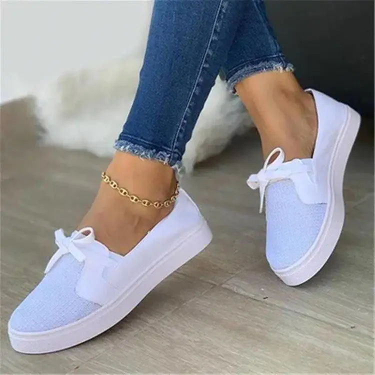 Fall New Flat Shoes Female Low Top