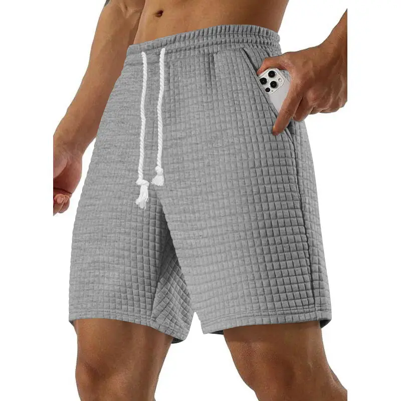 Men's Loose Solid Color Small Square Casual Straight Leg Pants